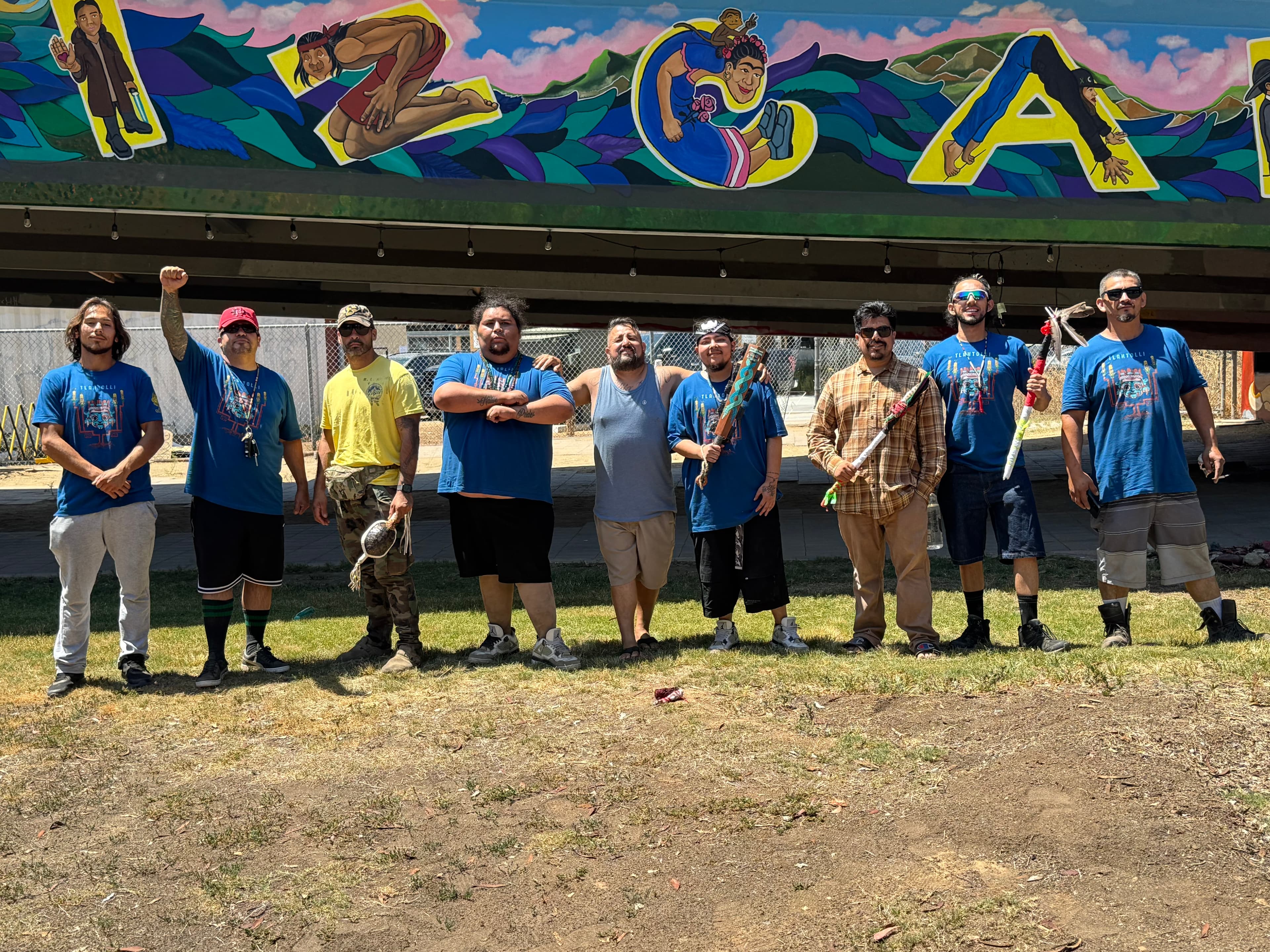 Daniel Garibay Rodriguez with family at community event